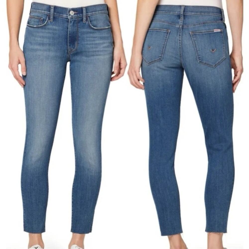 Hudson Jeans Women's Dark Blue Ankle Jeans raw hem
